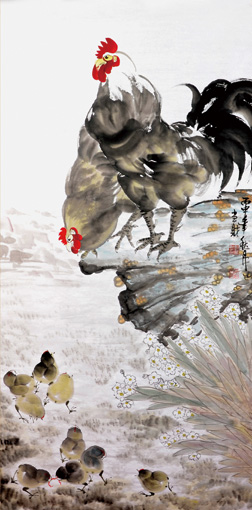 《秋月》78cm×138cm 《秋月》78cm×138cm