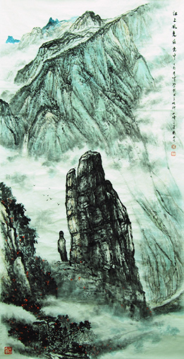 《江山风光在意中》138cm×69cm 《江山风光在意中》138cm×69cm