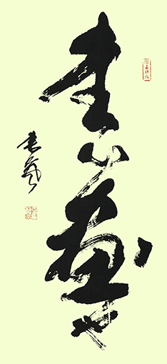 行草 名句《书心画也》138cm×69cm