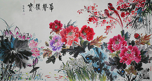 《华馨润宝》197×97cm2015年天津刘红梅jpg