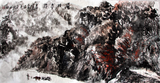层林尽染 138cm×68cm 层林尽染 138cm×68cm