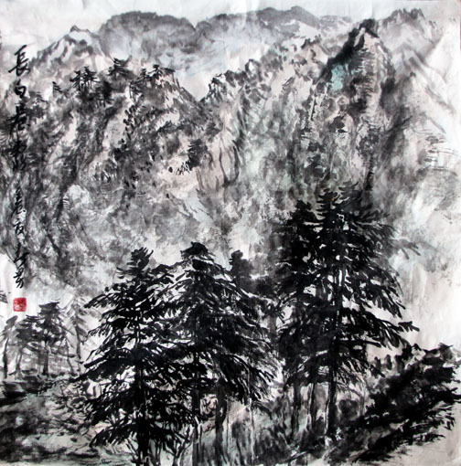 长白晨露 68cm×68cm 长白晨露 68cm×68cm