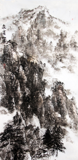 朱雀山峰 138cm×38cm 朱雀山峰 138cm×38cm