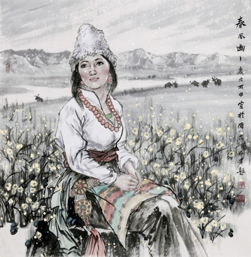 春风幽幽 69cm×69cm 春风幽幽 69cm×69cm