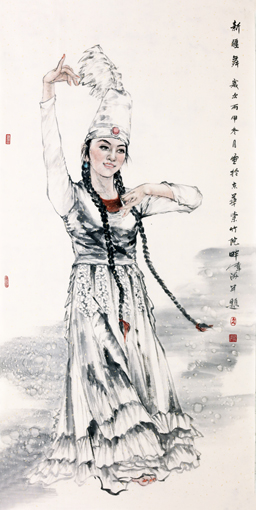 新疆舞 136cm×68cm 新疆舞 136cm×68cm
