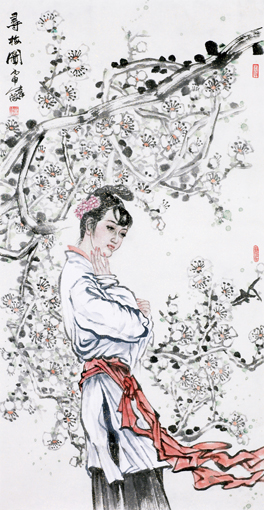 寻梅图 100cm×52cm 寻梅图 100cm×52cm