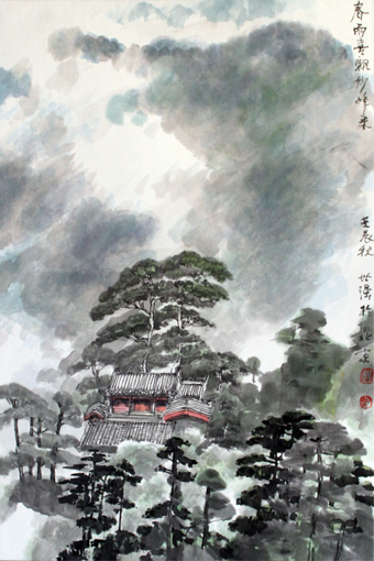 春雨喜飘妙峰来