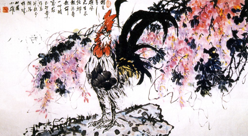 陈小雄作品2---《迎春乐》136cm×67cm