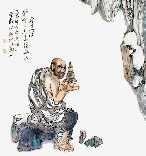 吴维作品《罗汉图之二》