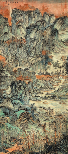 吴维作品《圣水峪》尺寸：200×90cm