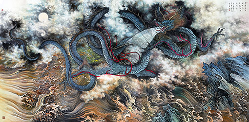《云水天光开化境》405×225cm