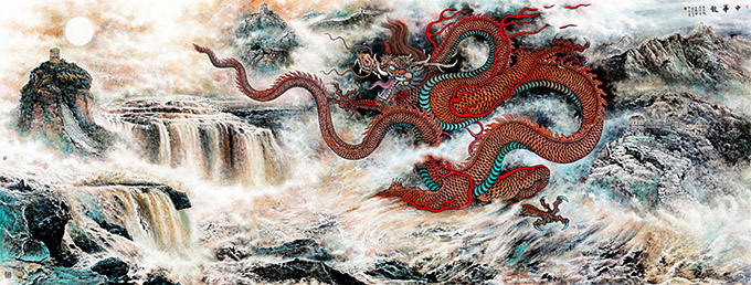 《中华龙》545×245cm