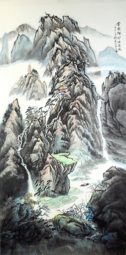 《云雾缥缈焕春装》137×68cn