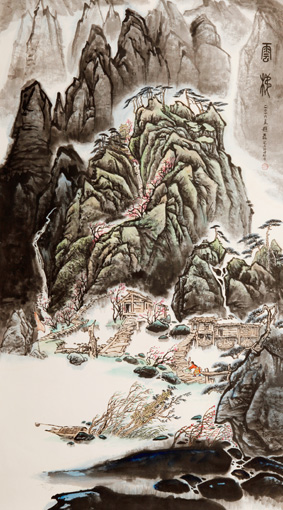 《云梯》180×97cm