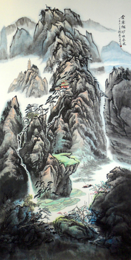 《云雾飘渺焕春装》137×68cn