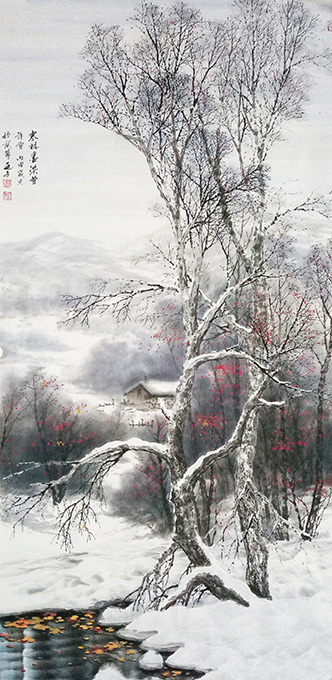 《寒林尽染丰年雪》