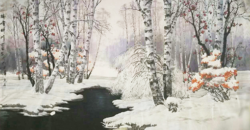 《瑞雪晴川》