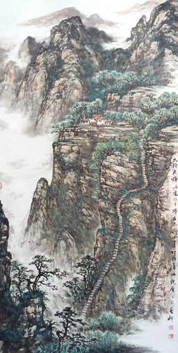 太行天梯 138×68cm
