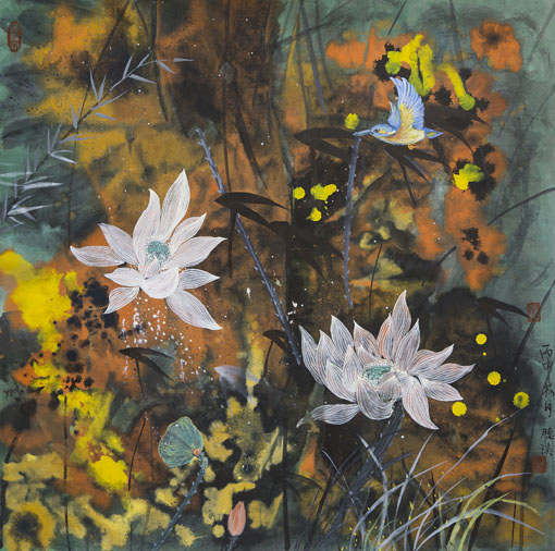 国画2016《荷梦》