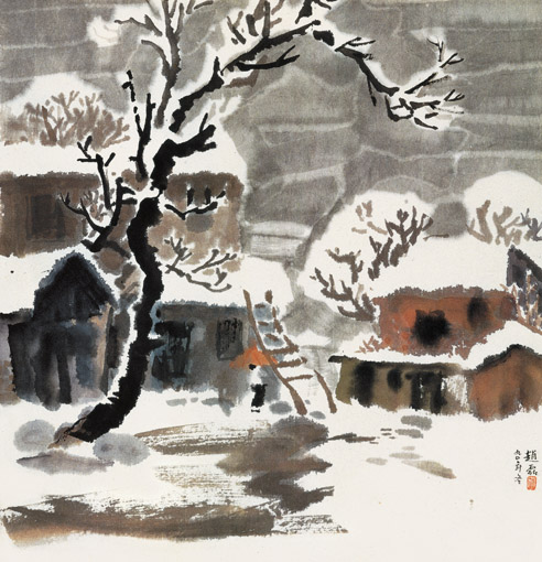 《雪》50cm×50cm
