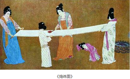 “捣练”仕女摇曳生姿