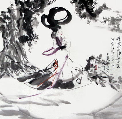 《嫦娥思悔图》