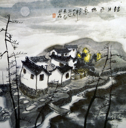 《皓月无幽意》67×67cm