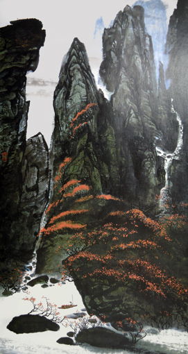 《金秋》200×100cm