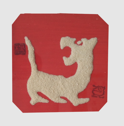 砂石作品《生肖虎》