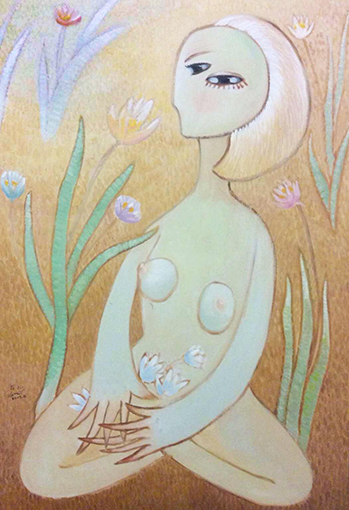 油画（花仙子）90cm×130cm 2013年