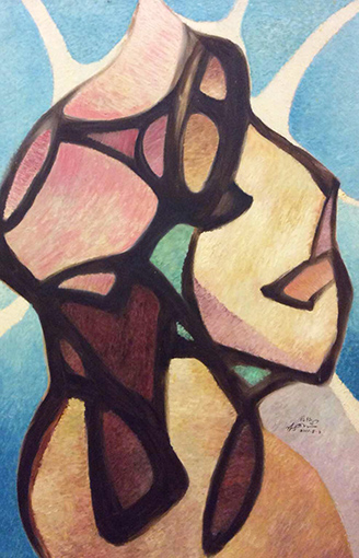 油画《阿昵古丽》120cm×80cm2012年