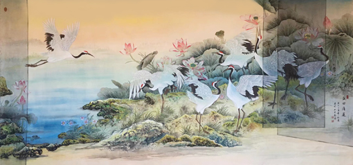 户广生作品《盛世清莲》