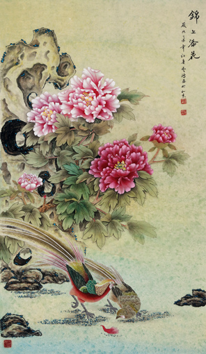 户广生作品《锦上添花》