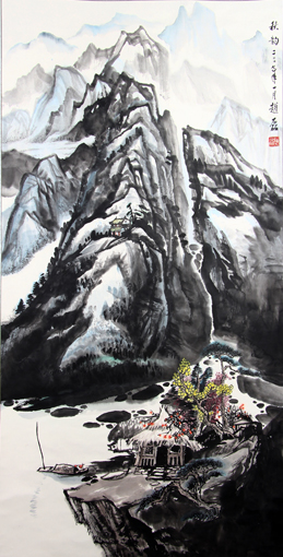 《秋韵》137x68cm