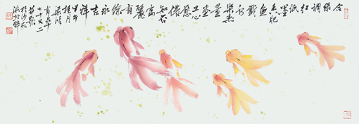 《大顺余乐》尺寸：145x55cm 价格： 4000元一幅