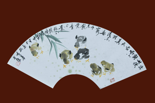 《天真烂漫乐无穷》尺寸：68x26cm 价格：2000元一幅