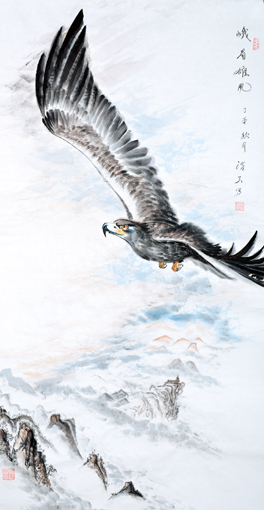 《峨眉雄风》规格：138×69cm 价格：8000元