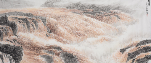 大河奔腾240x80cm 大河奔腾240x80cm