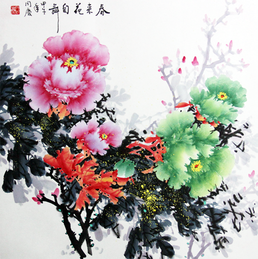 张同庆作品1 规格：四尺斗方 价格：6000一幅