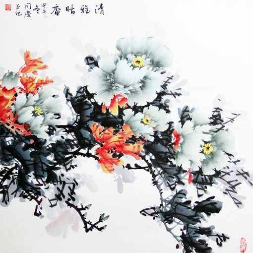 张同庆作品6 规格：四尺斗方 价格：6000一幅
