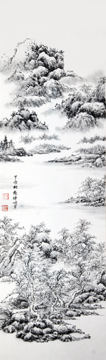 杨晓旭作品6 规格：35x110cm 价格：3000元一平尺