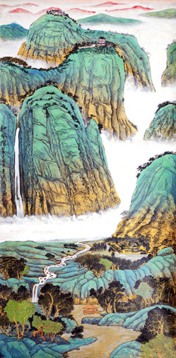 《山林春晓》136x68 《山林春晓》136x68