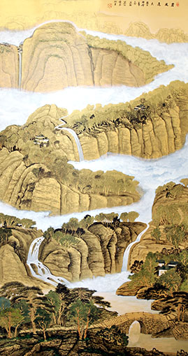 《碧波连天》180x96 《碧波连天》180x96