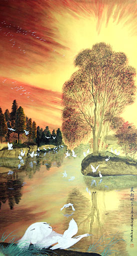 《晨起时》180x96 《晨起时》180x96