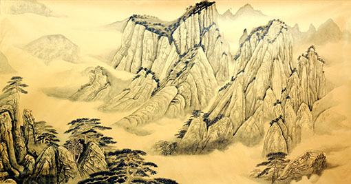 《黄山之二》180x96 《黄山之二》180x96