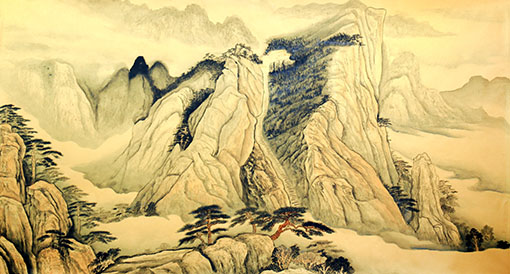 《黄山之五》180x96 《黄山之五》180x96