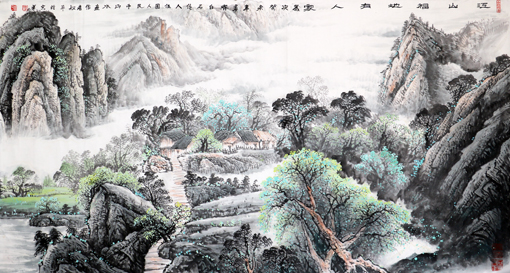 李叔平作品4 尺寸：138cmx70cm 价格：50000元一平尺