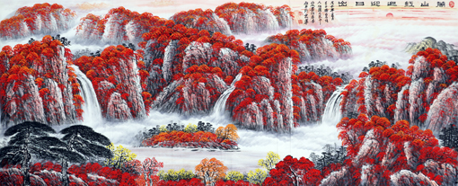 李叔平作品6 尺寸：138cmx70cm 价格：50000元一平尺